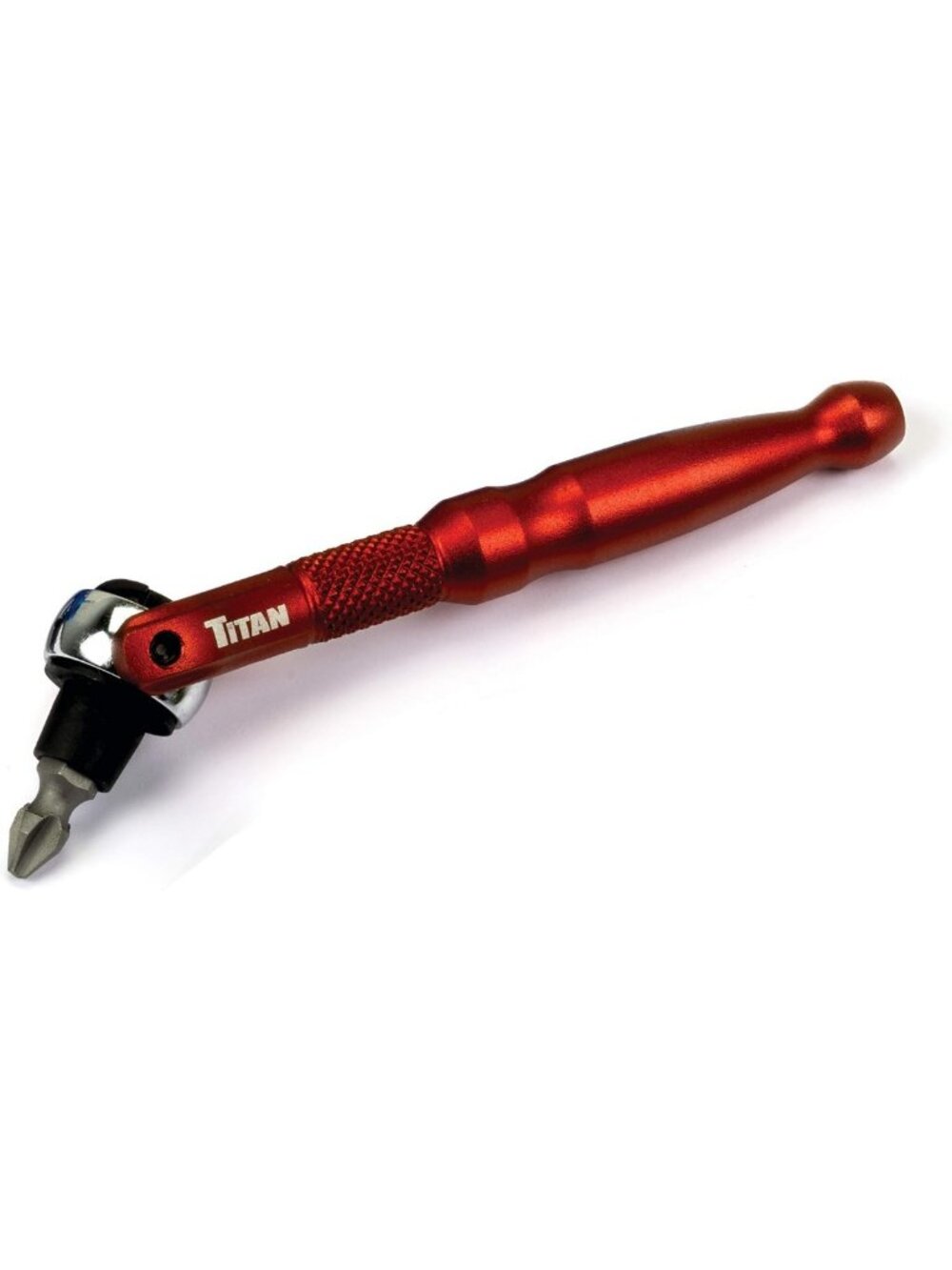 90-Tooth Swivel Head Micro Ratcheting Bit Driver - 1/4-Inch Drive, 4-Inch Length